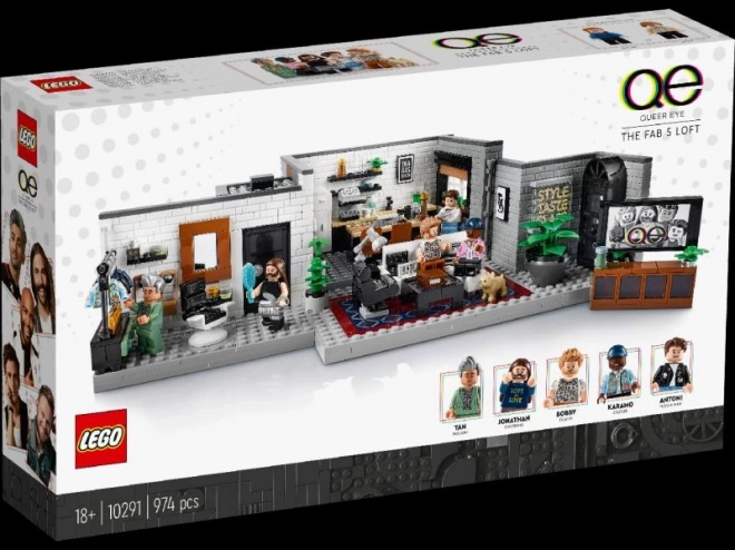 Queer Eye - The Fab 5 Loft LEGO Set