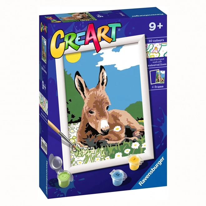 CreArt Little Donkey Paint by Numbers Kit