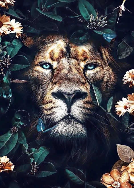 Diamond Painting Hidden Lion