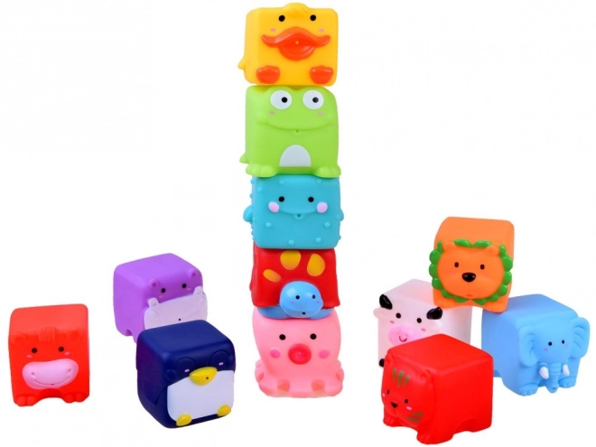 Colorful Bath Animal Toys Set 12 pcs