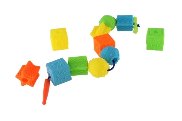 Gummiförmige Perlenkette Spielset 12 Stück