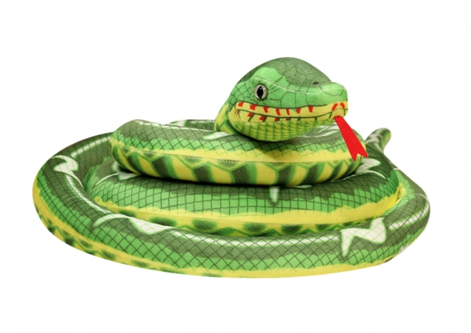 Giant Plush Green Snake