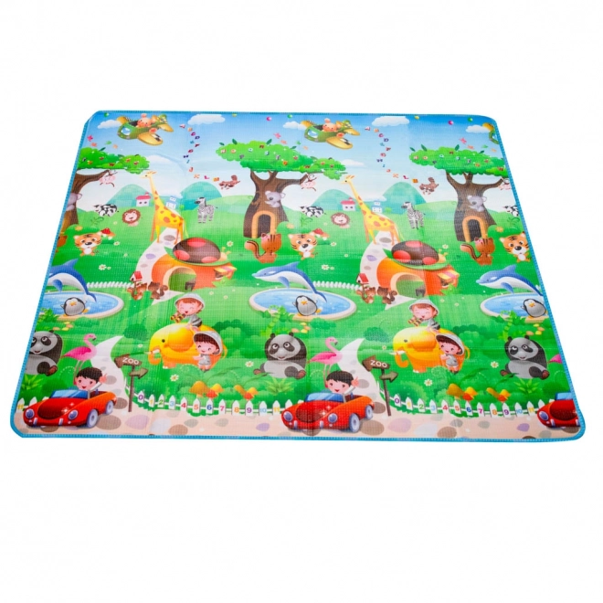 Educational Foam Play Mat Foldable Double-Sided Ocean World 190 x 170 cm