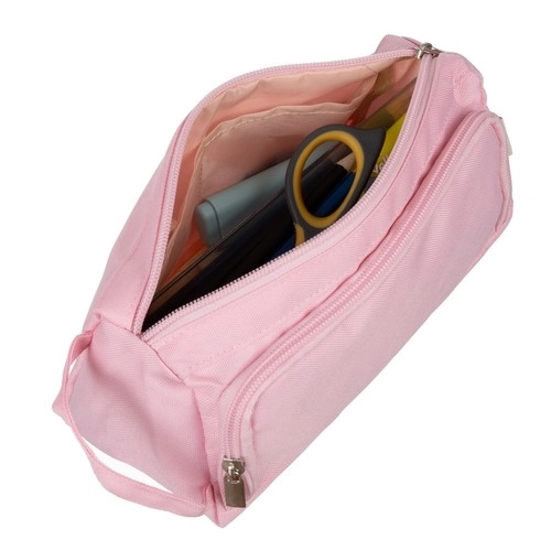 Large Pink Oxford Fabric School Pencil Case