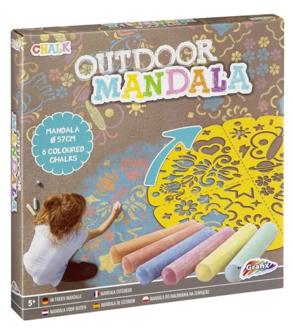 Mandala Outdoor Chalk Art Set