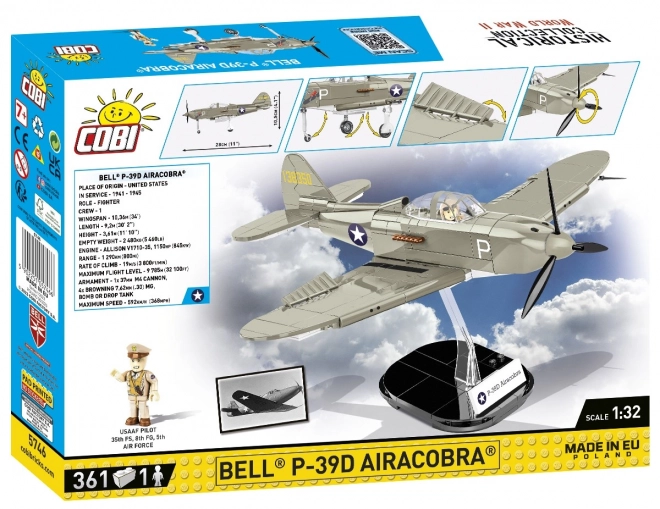 WWII Bell P-39D Airacobra Building Set