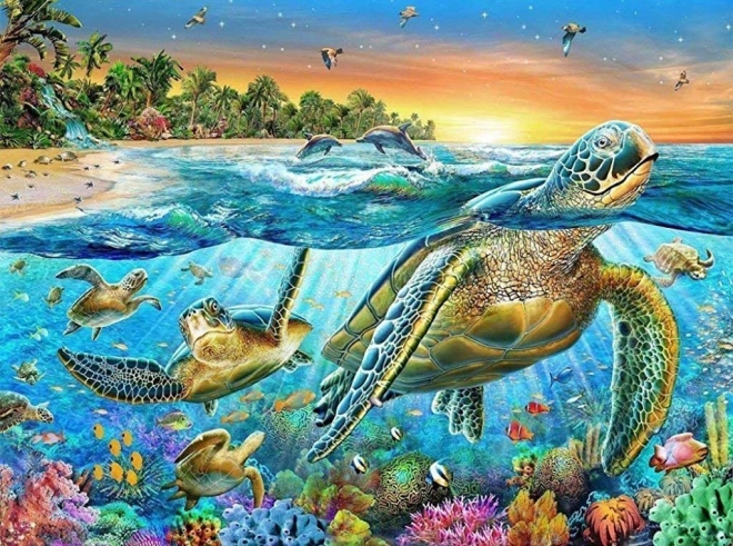 Diamond Painting Turtles 30x40cm