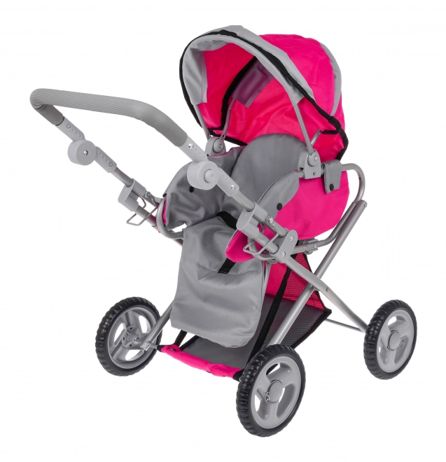 Pink 2-in-1 Doll Stroller