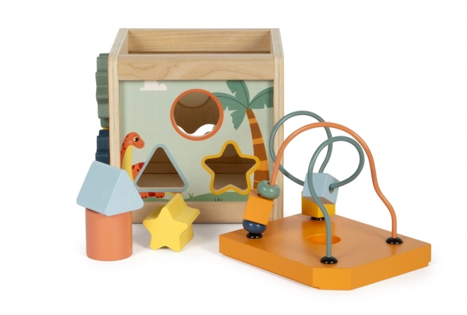 Small Foot Wooden Motor Skills Cube Dino