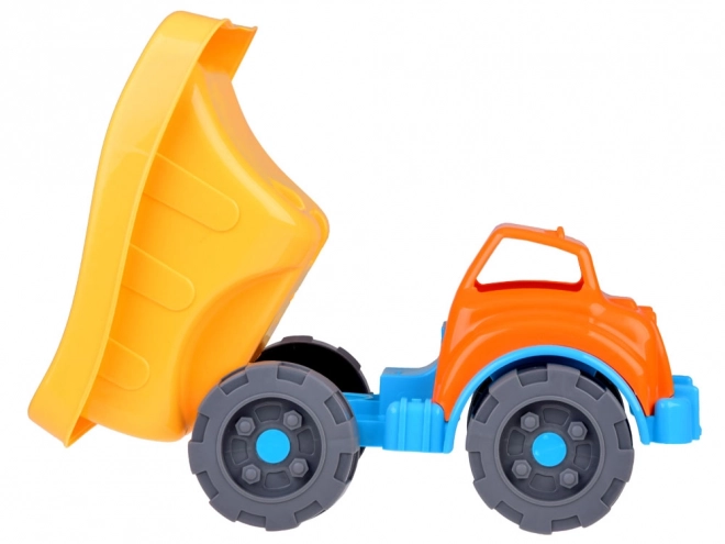 Large Dump Truck Sand Play Set with Molds, Shovel, Rake