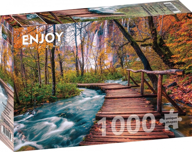 Enjoy Forest Stream Puzzle in Plitvice, Croatia