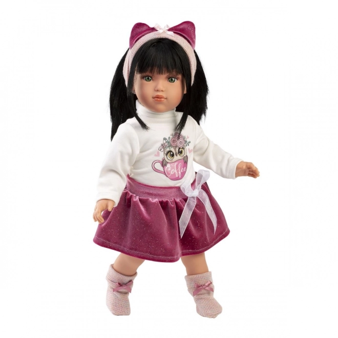 Realistic Doll Greta with Soft Cloth Body