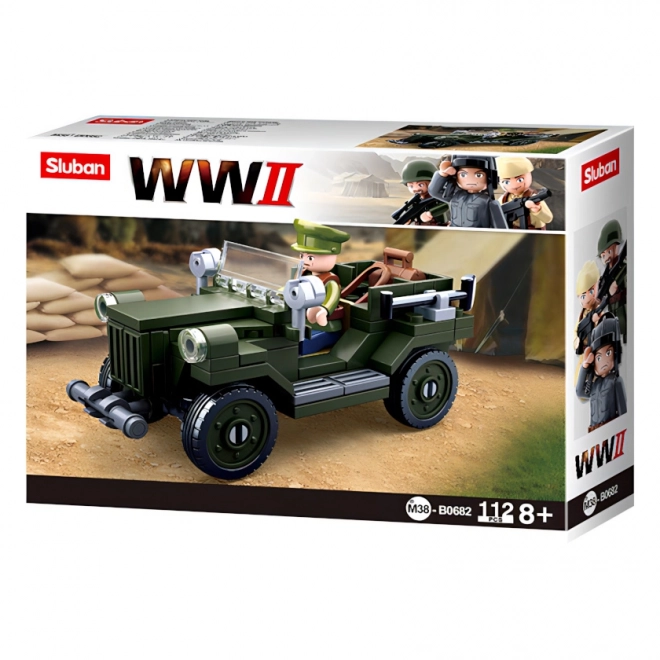 Sluban WWII Soviet Terrain Vehicle GAZ 67 Building Set