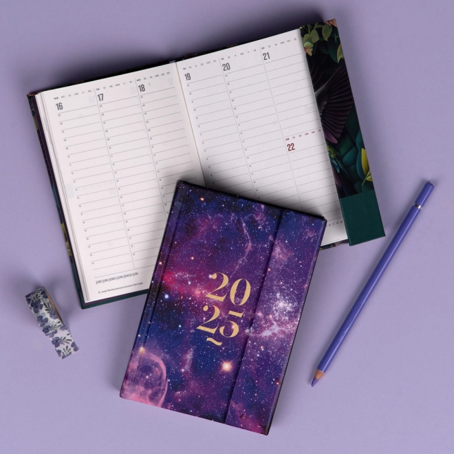 Weekly Magnetic Planner Galaxy 2025