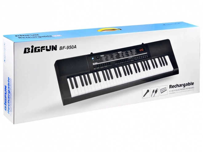 Large Electronic Keyboard 61 Keys with Microphone