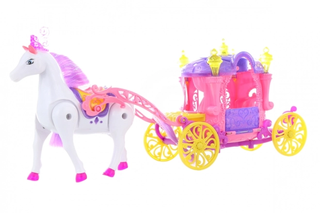 Horse and Carriage Set with Doll