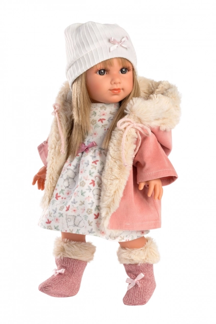 Llorens Elena Realistic Doll with Soft Cloth Body - 35 cm