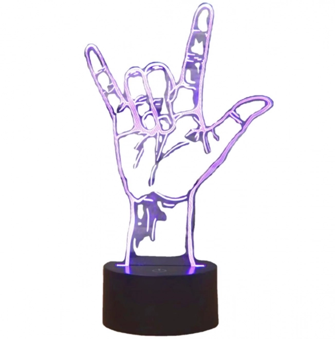 3D LED Night Light Hand Gesture