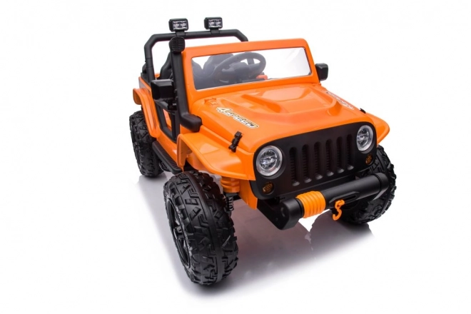 Orange Battery-Powered Ride-On Car