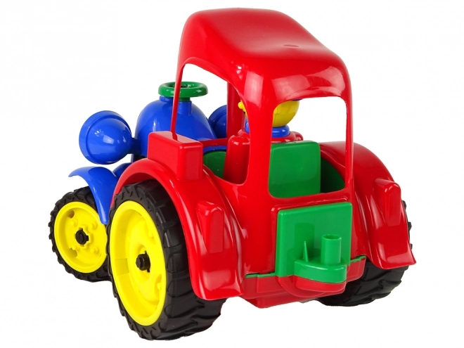 Large Toy Tractor with Rubber Wheels