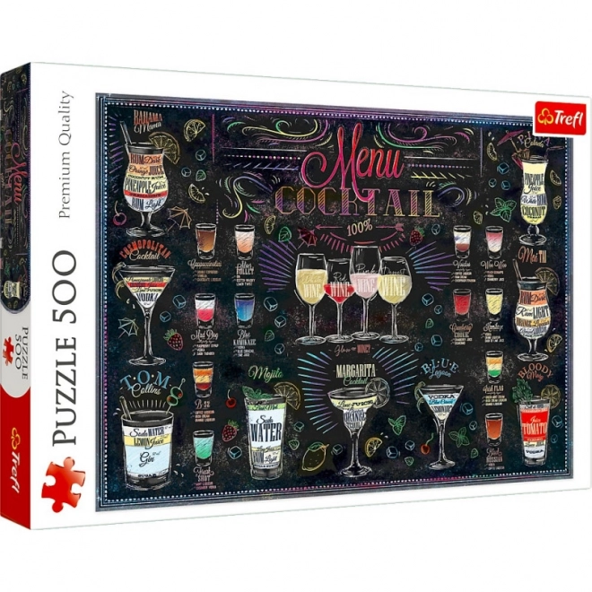 Trefl Puzzle Cocktail Menu 500 Pieces