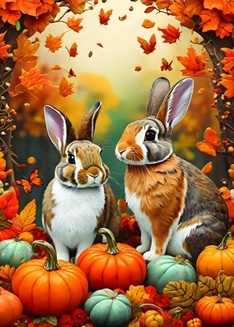 Alipson Autumn Bunnies Puzzle