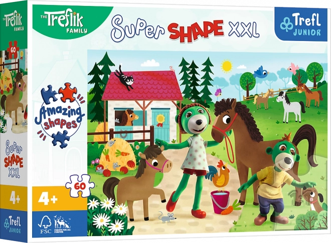 XXL Jigsaw Puzzle Treslici on the Horse Farm