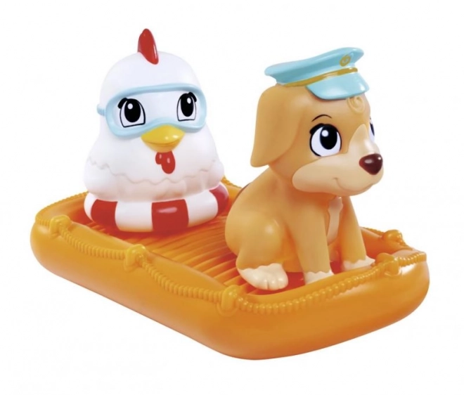 Animal Bath Toys with Boat