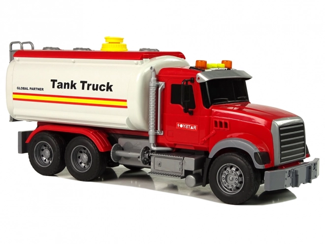 White Tanker Truck with Sound and Light Effects