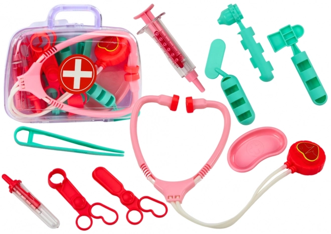 Children's Medical Tool Kit in Pink Case