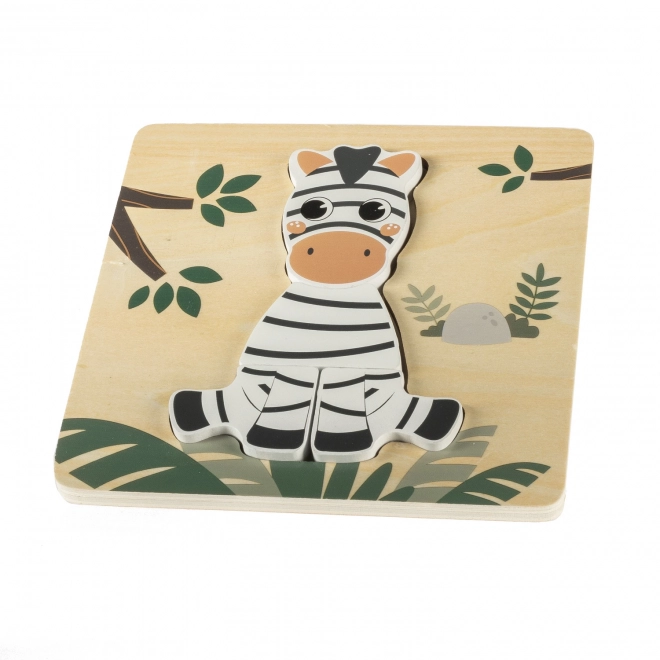 Wooden Zebra Puzzle for Kids