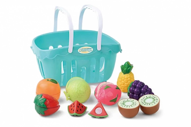 Fruit basket with velcro fruits