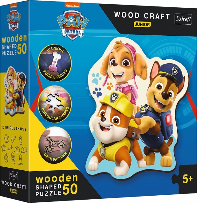 Wooden Puzzle 50 Pieces Paw Patrol