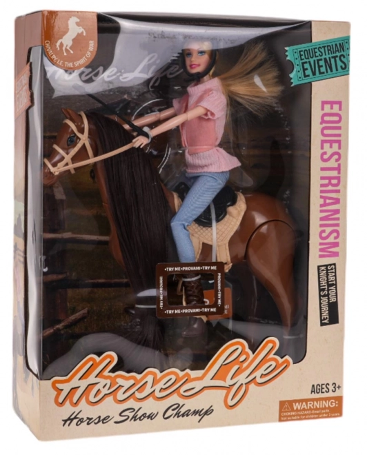 Doll and Horse Set with Accessories