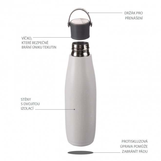 Thermos Bottle with Holder 480ml Stars