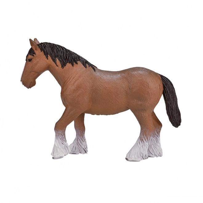 Realistic Light Brown Clydesdale Horse