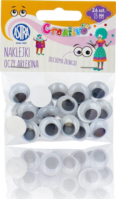 Öntapadó szemek 15 mm harlekin ASTRA CREATIVO