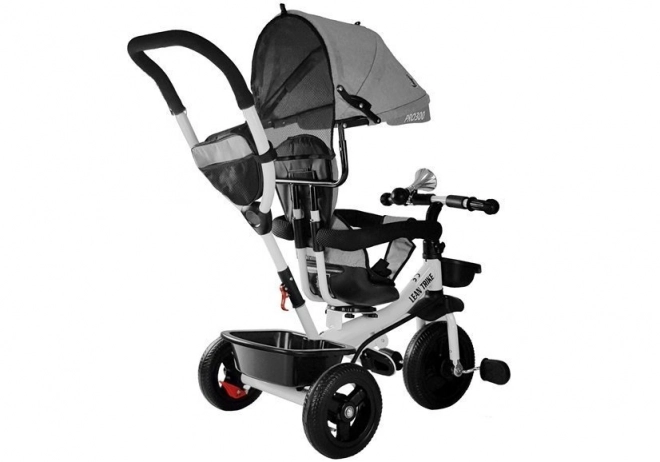 Gray Tricycle for Kids with UV Canopy