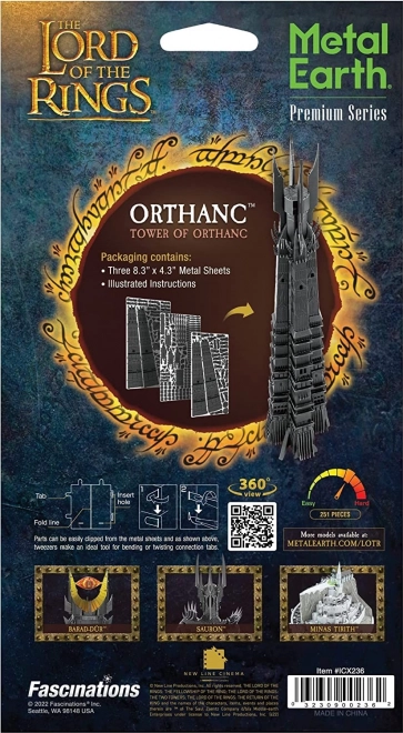 Metal Earth 3D Puzzle Lord of the Rings: Orthanc