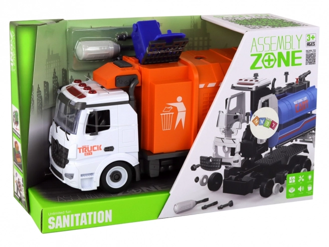 Recycling Truck DIY Assembly Kit with Sounds