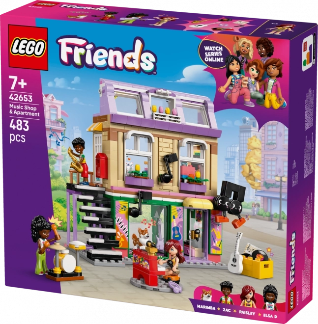 LEGO Friends Musikgeschäft und Wohnung