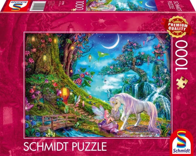 Puzzle Unicorno e fata 1000 pezzi