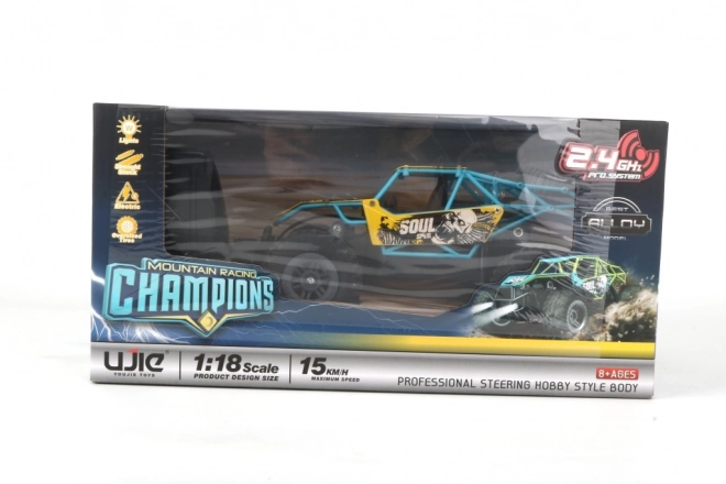 Auto RC fuoristrada blu