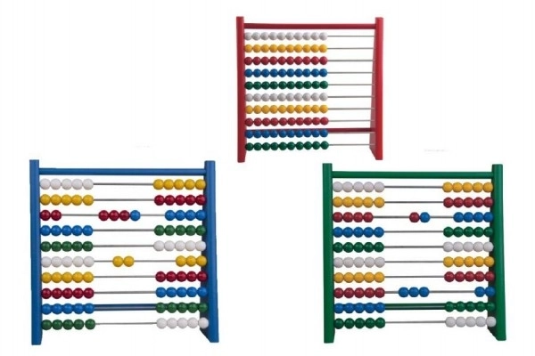 Classic Wooden Abacus Blue Half