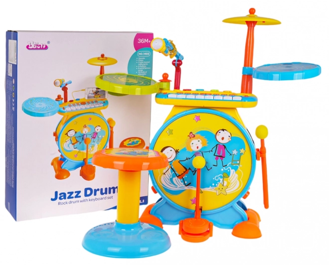 drum set with keyboard happy band