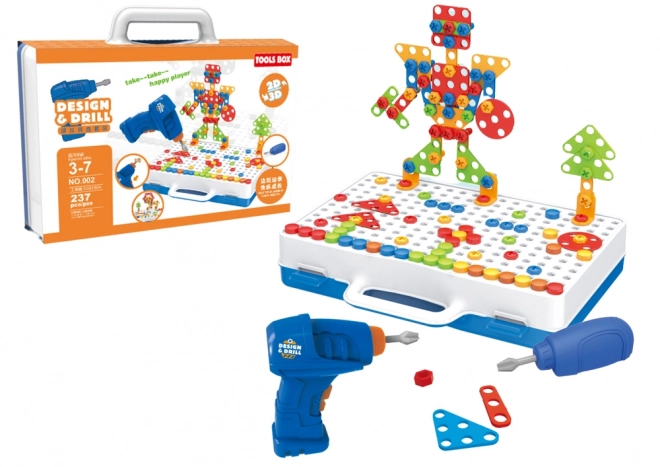 Creative Builder Set with Drill and Carry Case