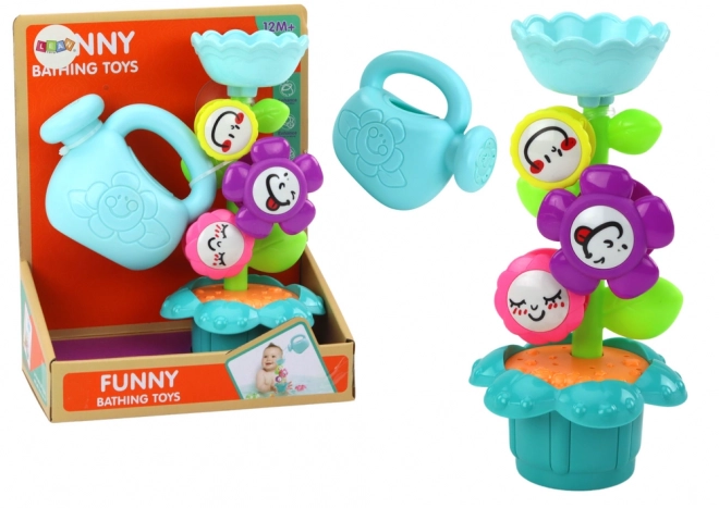 Colorful Baby Bath Toy Watering Can Flowers