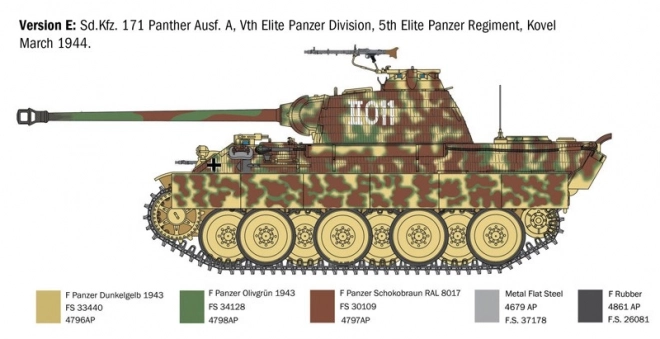 Model kit of Panther Ausf. A 1/35