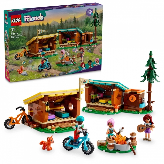 Cozy Summer Camp Cabins Friends Set