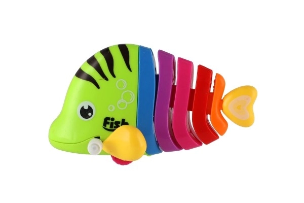 Colorful Wind-up Plastic Fish Toy